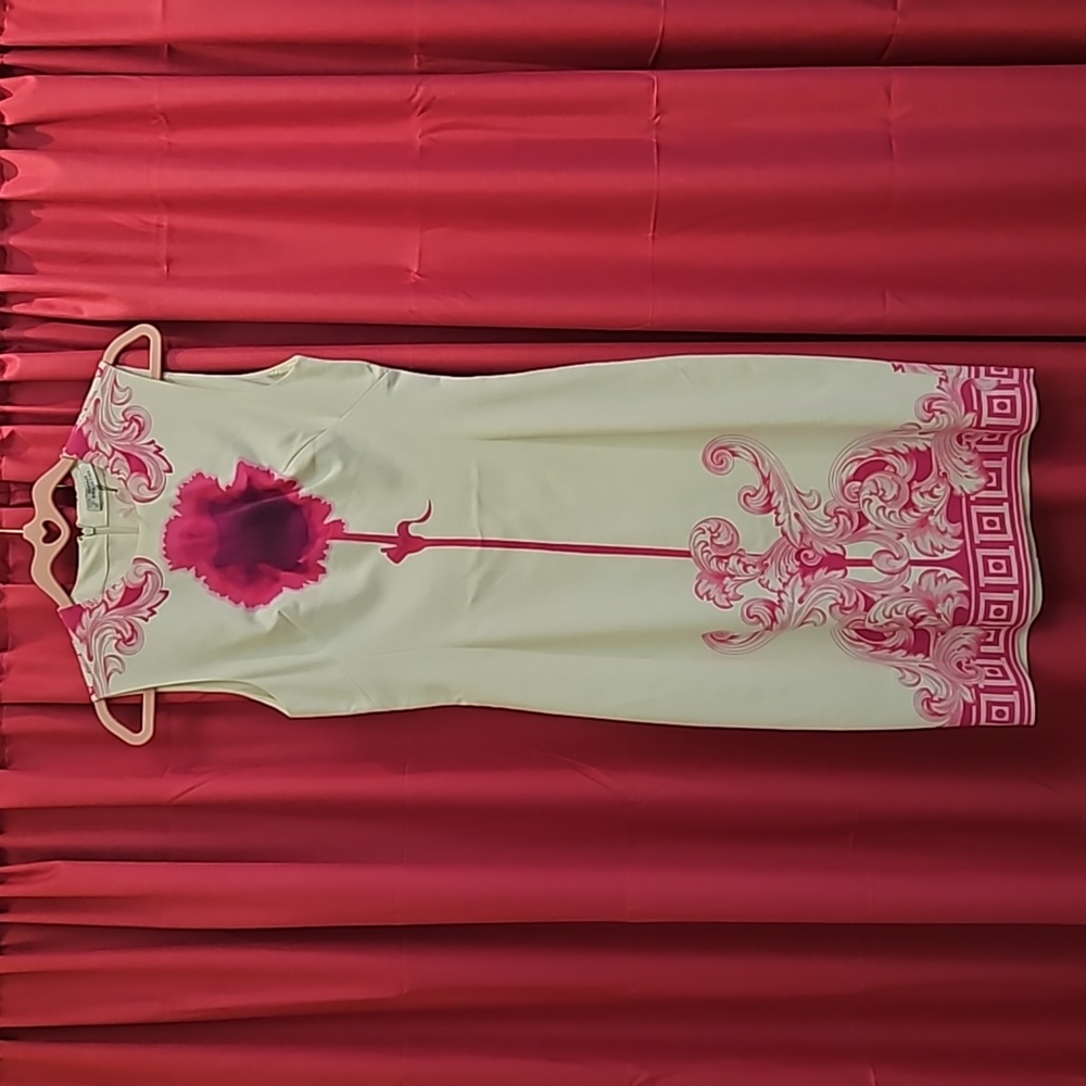Versace Collection White & Pink Dress